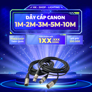 Dây Canon Đực Cái dài 1M 2M 3M 5M 10M (Dây Jack Canon, Dây tín hiệu 2 đầu Canon, Microphone Cable XLR Canon)