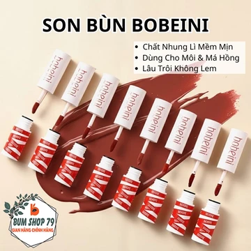 Son Bùn Lì Mịn 2in1 Dùng Cho Môi & Má Hồng, Son Môi Lâu Trôi Không Lem Lên Màu Tự Nhiên Nhám Mịn
