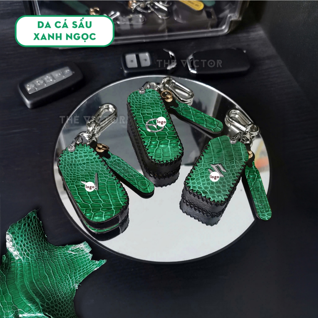 Bao Da Chìa Khoá Ô tô, Da Cá Sấu, Kỳ Đà, Đà Điểu - Mọi Dòng Xe (Chọn da và gửi ảnh chìa cho shop)