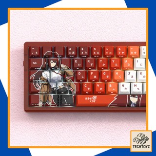 [ Xuyên Led ] Kurisu Makise Stein;Gate Keycap - PBT Double Shot + DyeSub - Cherry Profile - Keycaps Xuyên Led