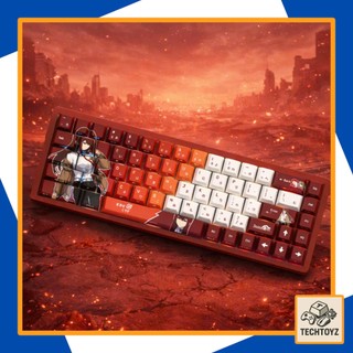 [ Xuyên Led ] Kurisu Makise Stein;Gate Keycap - PBT Double Shot + DyeSub - Cherry Profile - Keycaps Xuyên Led