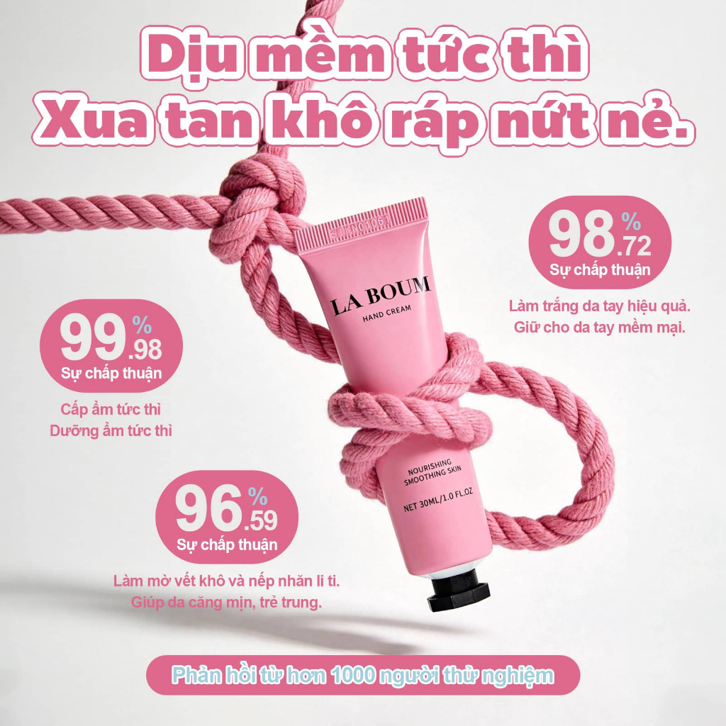 LABOUM Kem Dưỡng Da Tay 30ml Dưỡng Ẩm Sâu, Chống Khô Nứt Nẻ, Cung Cấp Vitamin Dưỡng Da Mềm Mịn