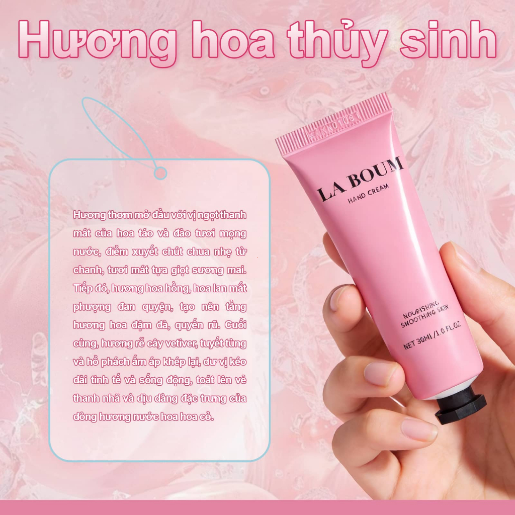 LABOUM Kem Dưỡng Da Tay 30ml Dưỡng Ẩm Sâu, Chống Khô Nứt Nẻ, Cung Cấp Vitamin Dưỡng Da Mềm Mịn