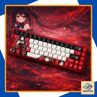 [ Xuyên Led ] Tokisaki Kurumi - PBT Double Shot + DyeSub - Cherry Profile - Keycaps Xuyên Led
