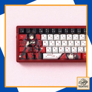 [ Xuyên Led ] Tokisaki Kurumi - PBT Double Shot + DyeSub - Cherry Profile - Keycaps Xuyên Led