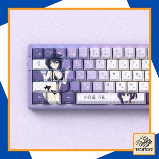 [ Xuyên Led ] Rikka Takanashi Keycap - PBT Double Shot + DyeSub - Cherry Profile - Keycaps Xuyên Led