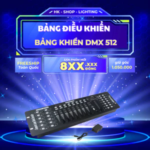 Bàn Điều Khiển Ánh Sáng DMX 512 (DMX 192) điều khiển được nhiều loại đèn khác nhau dùng cho khân khấu, bar , pub, phòng