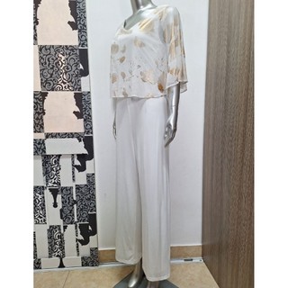 Jumpsuits trắng choàng liền ngoài vnxk dư GLAMOUR