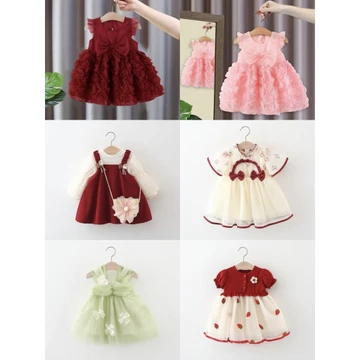 20 MẪU váy đi tiệc cho bé gái, đầm thôi nôi cho bé gái, đầm công chúa cho bé, đầm bé gái 1- 4 tuổi, shop chí phước