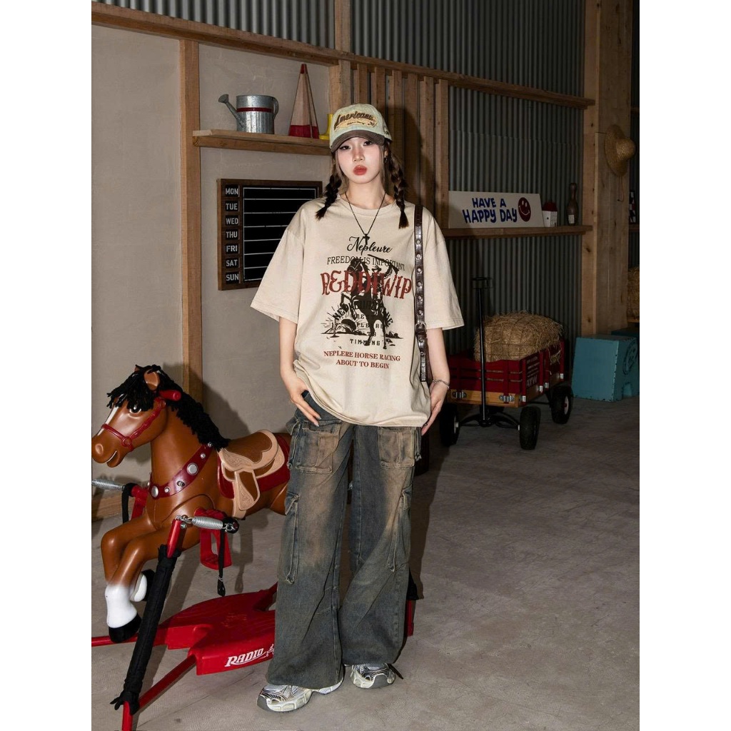 Áo thun Stee Cổ tròn REDDIWIP Localbrand ICVCVNI Unisex