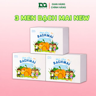 Combo 3 Men sống Bạch Mai New Men vi sinh cho bé Táo bón Biếng ăn Tiêu chảy tiêu Rối loạn tiêu hóa