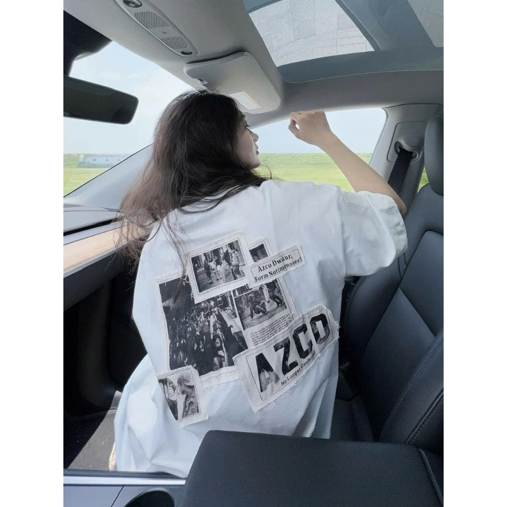 Áo thun Stee Cổ tròn AZCO Localbrand ICVCVNI Unisex Cotton