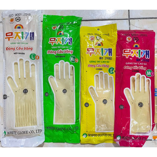 Găng tay cao su Đông Cầu Vồng đủ size S, M, L, găng tay cao su rửa chén, rửa bát, găng tay cầu vồng