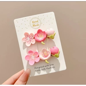 Kẹp Tóc Mỏ Vịt Hình Hoa Đa Năng Phong Cách Hàn Quốc Thời Trang Cho Nữ