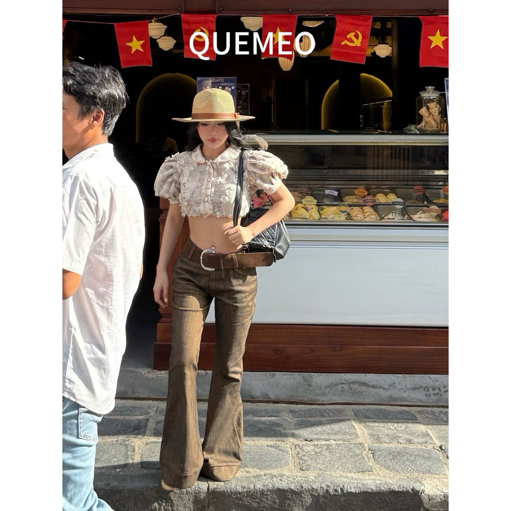 HOẢ TỐC Dây Thắt Lưng OUIU QUEMEO Belt Chất Liệu Da PU Cao Cấp Punk Style Bản To