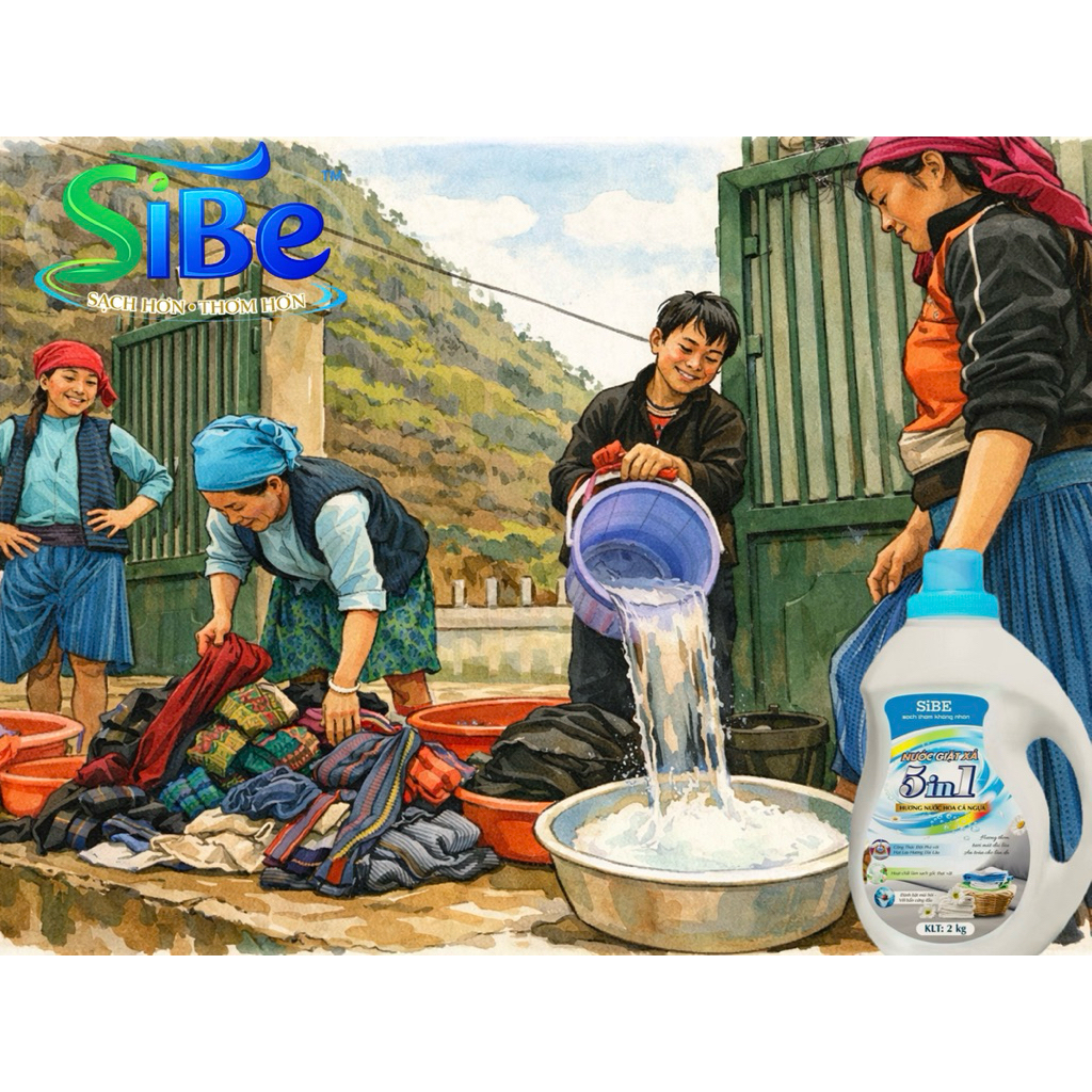 NƯỚC GIẶT VỀ LÀNG • SiBE VỀ NHÀ combo 10 kg
