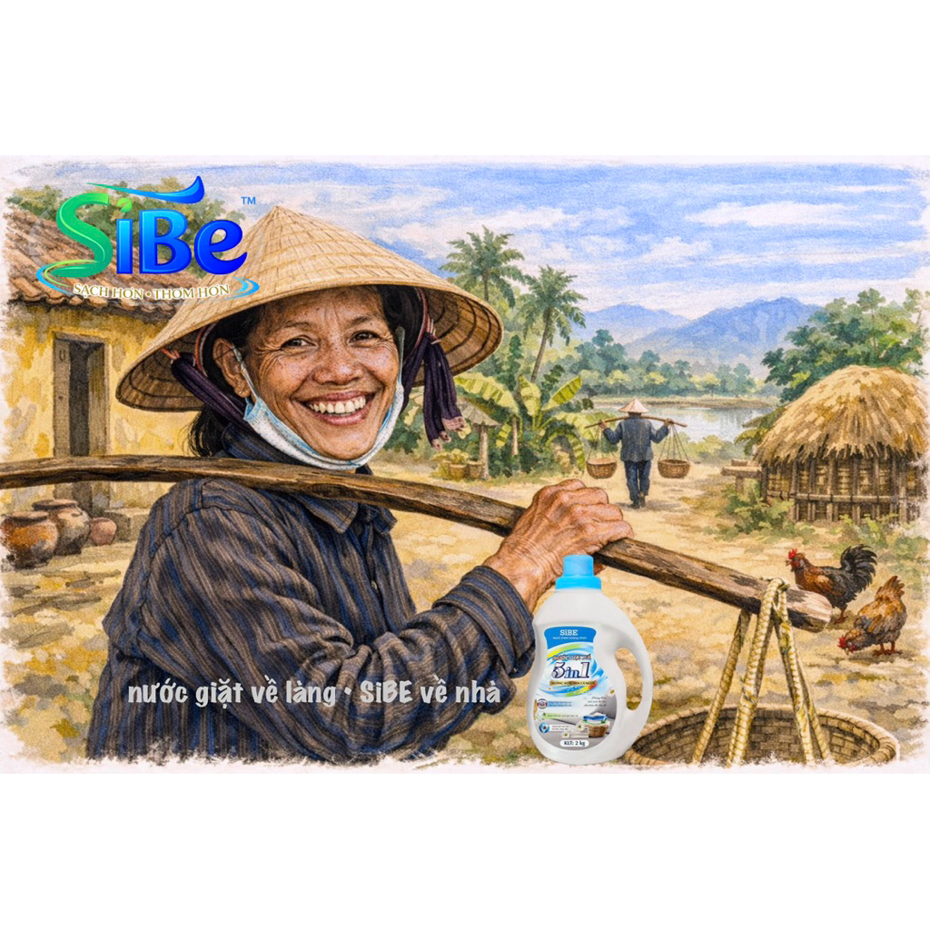 NƯỚC GIẶT VỀ LÀNG • SiBE VỀ NHÀ combo 10 kg