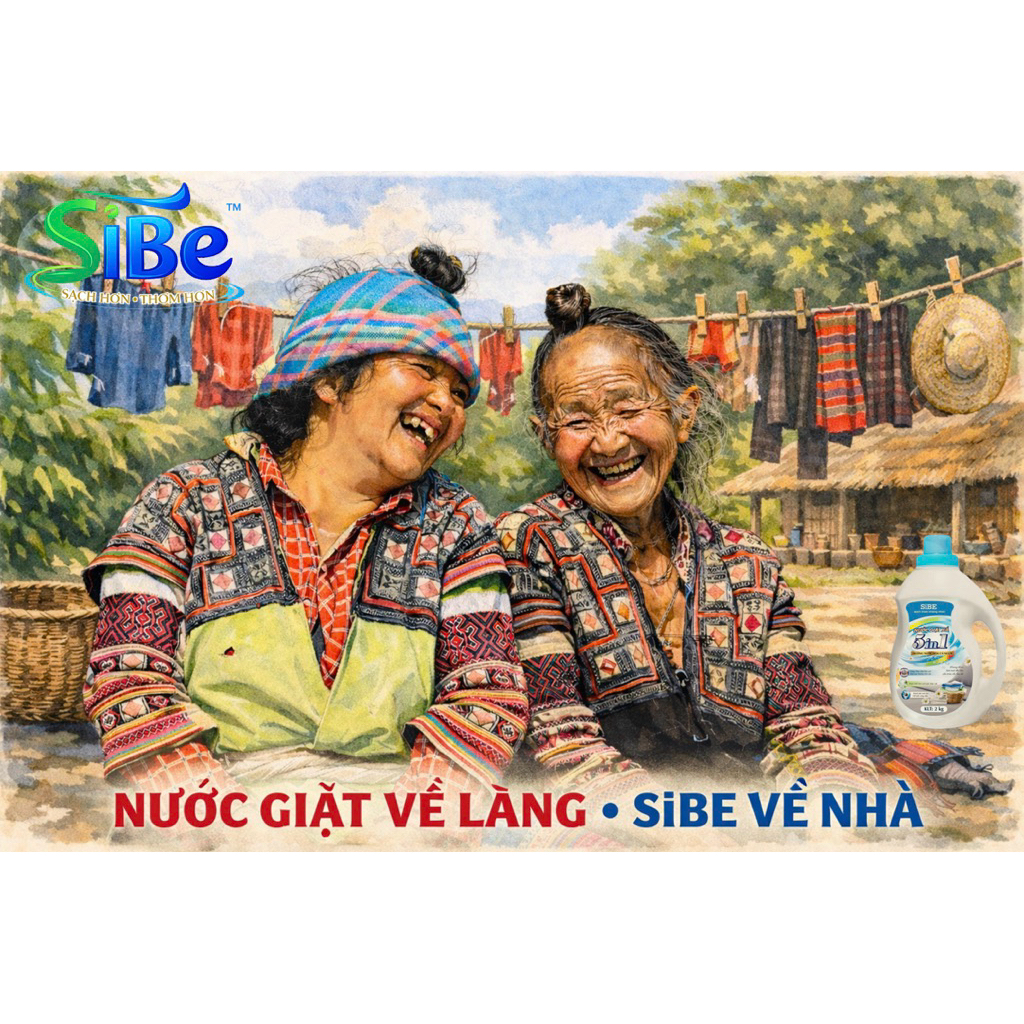 NƯỚC GIẶT SiBE 5in1 nước giặt cao cấp 5in1 chất lượng an toàn