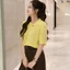 Áo len dệt kim nữ tay ngắn GILLEE (nhiều màu) có dệt kiểu hoa mềm mịn thoáng khí dễ chịu FAK088
