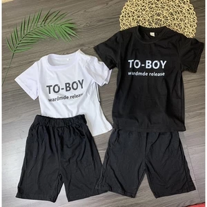 Bộ Quần Áo Cộc Tay Bé Trai Cá Tính Mùa Hè Năng Động