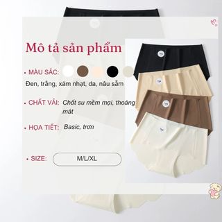 Quần lót nữ su lụa mỏng nhẹ không lộ viền cạp vừa tôn dáng gợi cảm đáy ép kháng khuẩn khử mùi L074