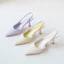 La Muse - Giày slingback cao gót mũi nhọn dáng basic Beson