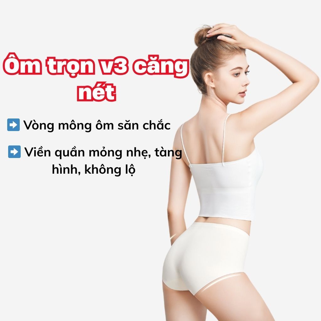 Quần lót nữ su đúc cao cấp không đườg may mút lót chống lộ rãnh tinh tế co giãn êm ái LANIXA L0523