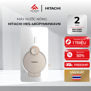 Máy Nước Nóng Trực Tiếp Có Bơm Hitachi HES-48GPYMM - Công suất 4800W - Sản xuất tại Thái Lan - Bảo hành 24 tháng