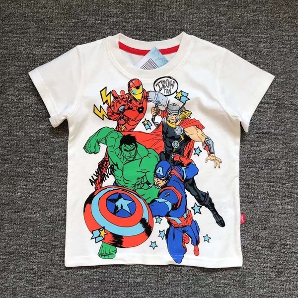 Áo Phông Cộc Tay Bé Trai Comics Marvel Avengers Cá Tính