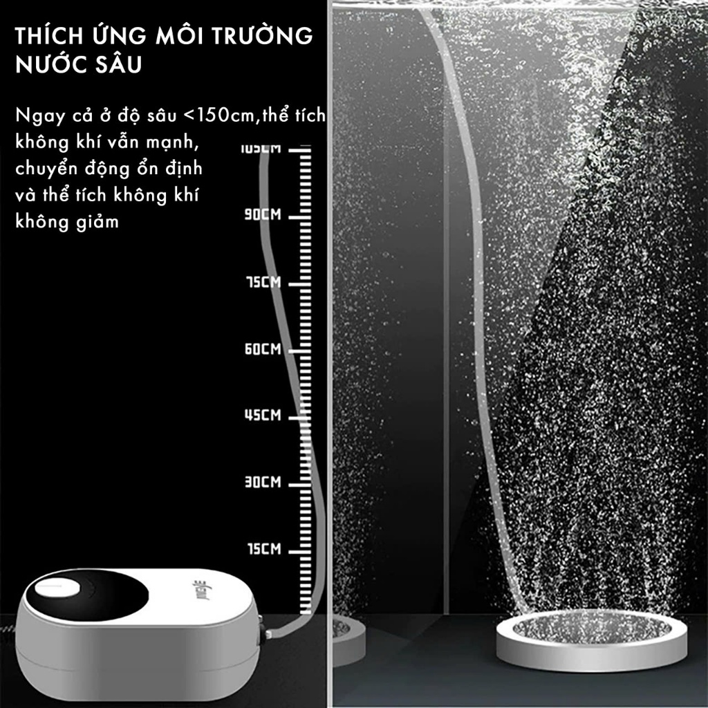 MÁY SỦI OXI HỒ CÁ JINGYE YE-611/YE-618/YE-621/YE-622/YE-641 – SIÊU ÊM , NHỎ GỌN, TIẾT KIỆM ĐIỆN