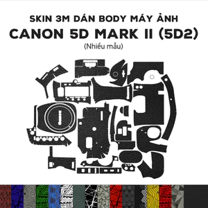 Skin 3M dán Canon 5D Mark II (Nhiều mẫu) | Miếng film dán chống bám bẩn cho body máy ảnh 5D2