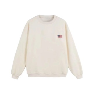 Áo Sweater, Áo Thun Nữ Thêu Cờ Mỹ Cổ Tròn Dễ Thương Phong Cách Hàn Quốc Nhẹ Nhàng Chất vải nỉ hai da mềm mịn mặc bốn mùa