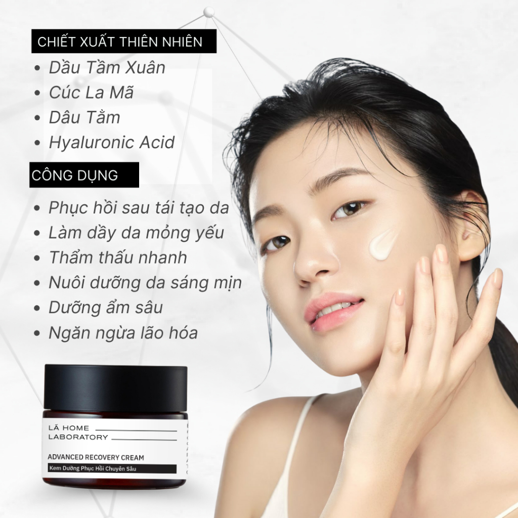 Kem Dưỡng Thảo Dược Phục Hồi Da & Ngăn Ngừa Lão Hóa - Lá Home Laboratory 28g-48g