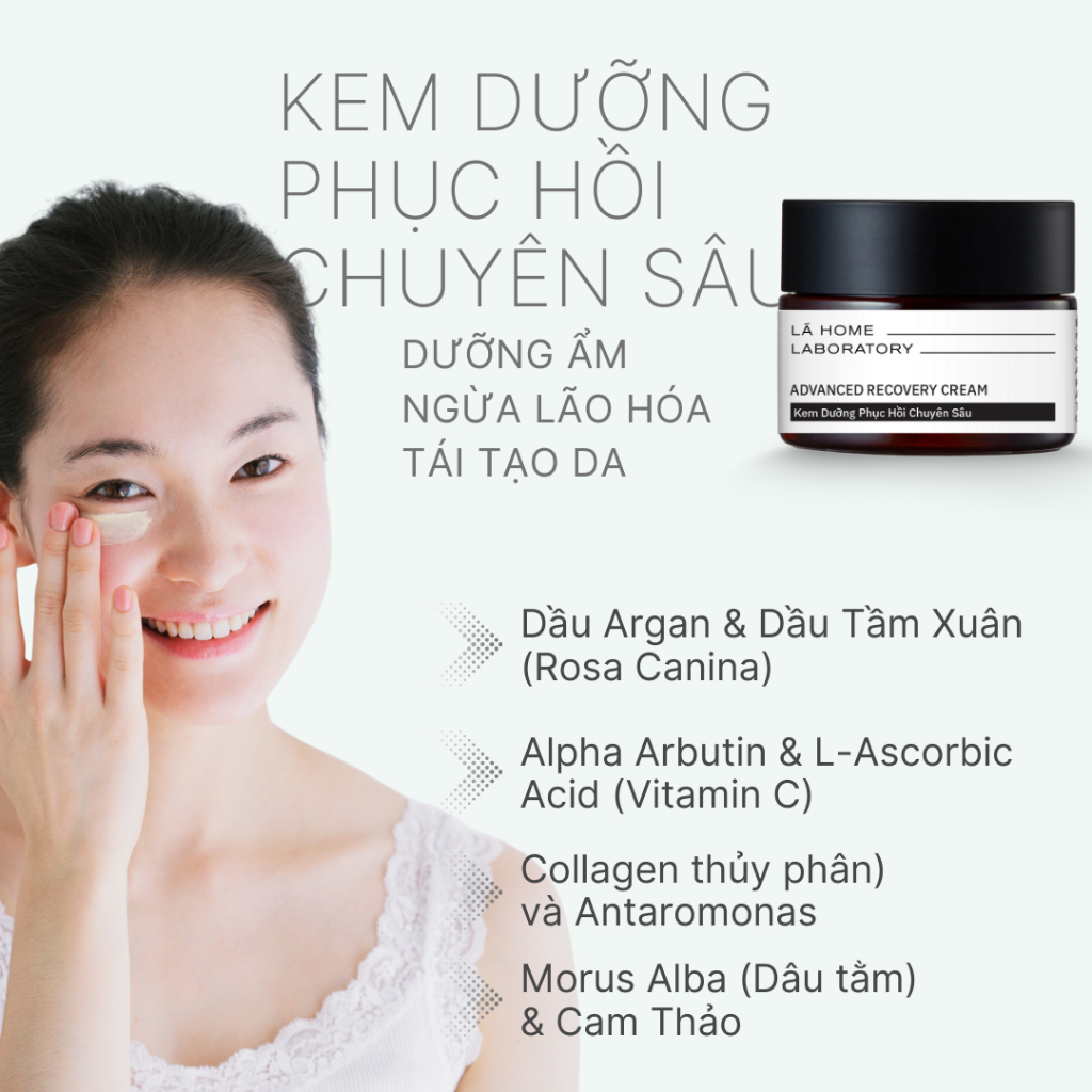 Kem Dưỡng Thảo Dược Phục Hồi Da & Ngăn Ngừa Lão Hóa - Lá Home Laboratory 28g-48g