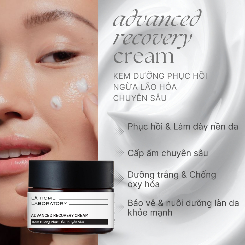 Kem Dưỡng Thảo Dược Phục Hồi Da & Ngăn Ngừa Lão Hóa - Lá Home Laboratory 28g-48g