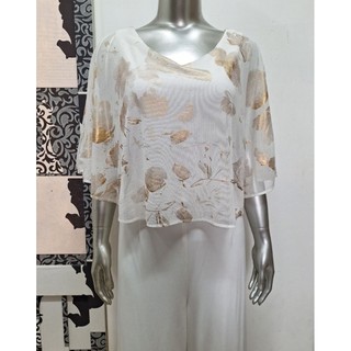 Jumpsuits trắng choàng liền ngoài vnxk dư GLAMOUR
