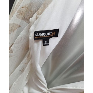 Jumpsuits trắng choàng liền ngoài vnxk dư GLAMOUR