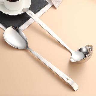 Thìa muôi múc canh, muôi đảo trộn đồ ăn inox18/10 Oyatton  [473] nguyên khối N473 N483