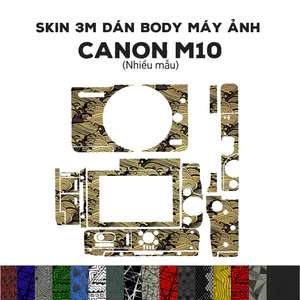 Skin 3M dán Canon M10 (Nhiều mẫu) | Miếng film dán chống bám bẩn cho body M10