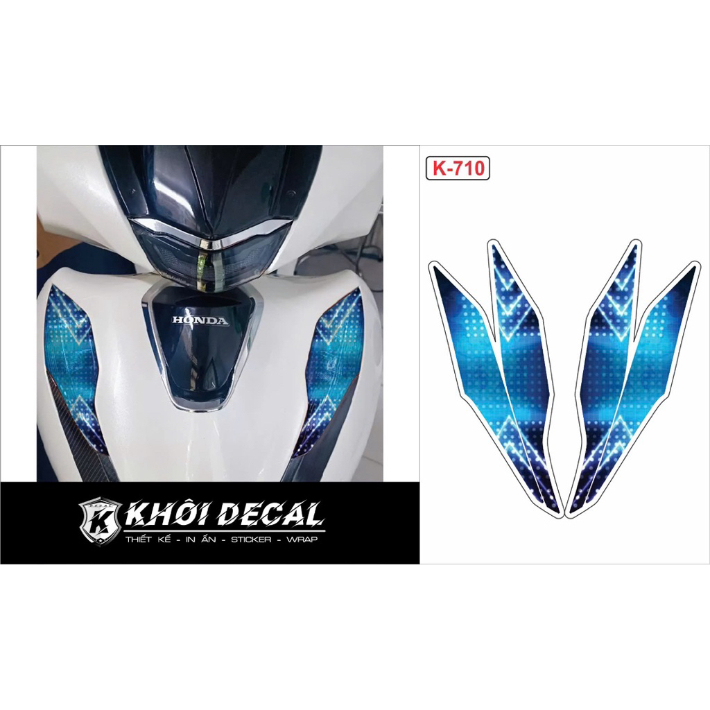 Decal dán đèn demi và xi nhan trước SH 2020-2026, SH 350i