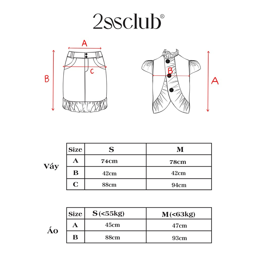 2SSCLUB l Set áo vạt chéo bèo cổ trụ, chân váy lửng đen