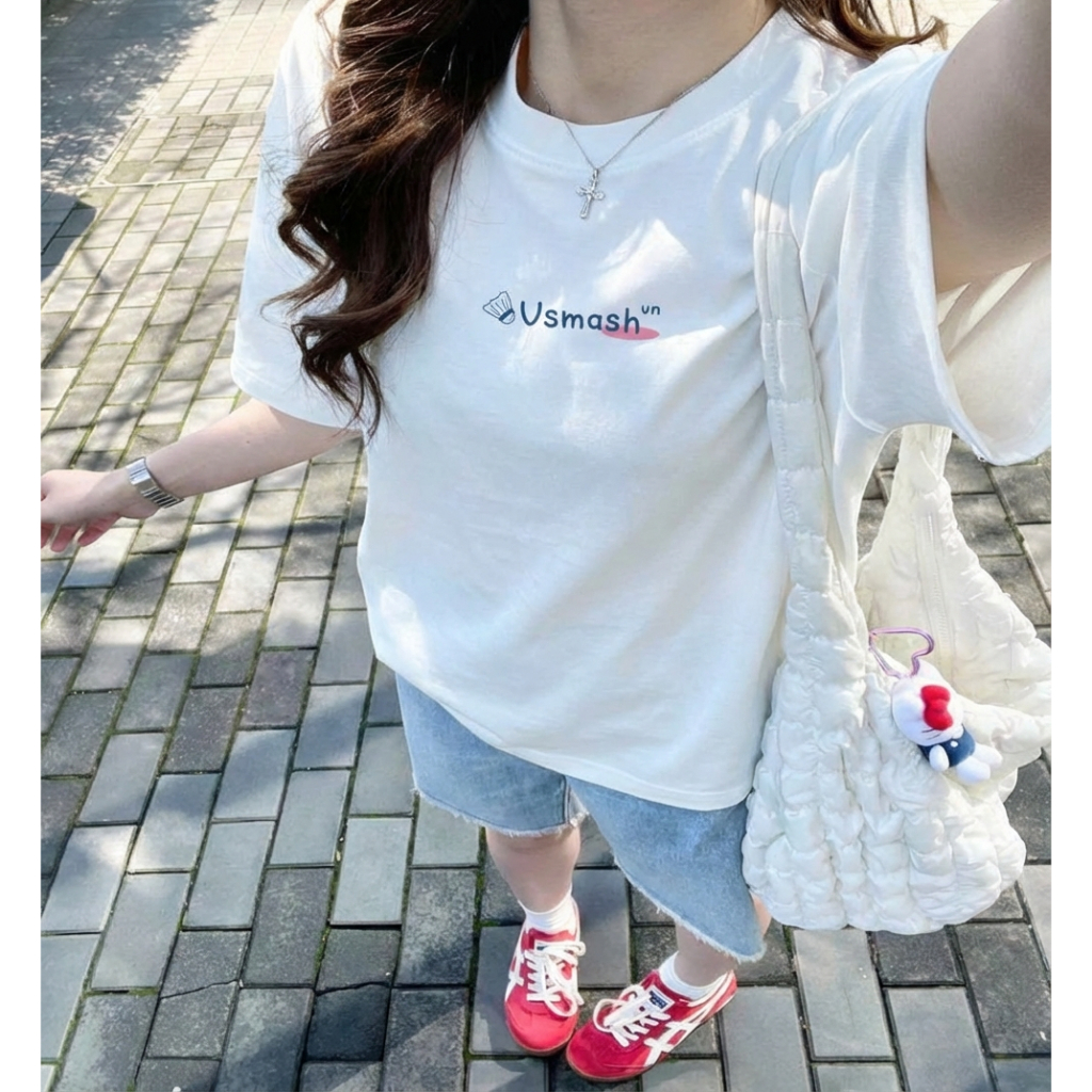 Áo Thun Cầu Lông Unisex Vsmash Sportwear – In lụa "JAPANESE SHUTTERCOCK" – Vải Bông Em Bé Mềm Mịn, Thoáng Mát,Thấm hút