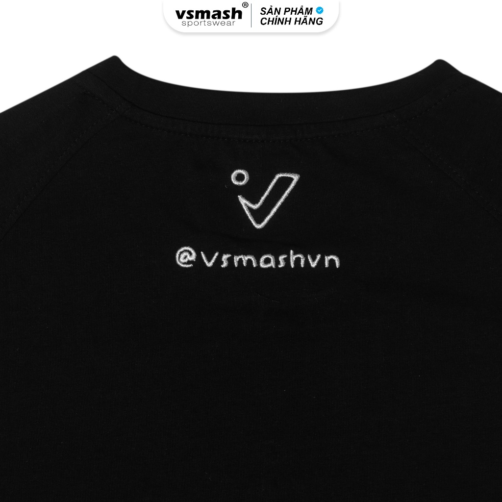 Áo Thun Cầu Lông Nam Nữ Vsmash Sportwear – Thêu "TRÁI CẦU LÔNG" – Vải Bông Em Bé Mềm Mịn, Thoáng Mát, Thấm hút tốt
