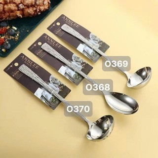 Muôi thìa cán vân Oyatton [368] muôi canh muôi lẩu thìa phở cán dài O368