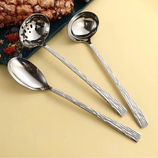 Muôi thìa cán vân Oyatton [368] muôi canh muôi lẩu thìa phở cán dài O368