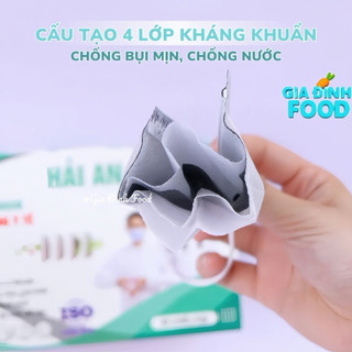 KHẨU Trang Y Tế Hải An Kháng Khuẩn Dày Dặn, Chống Bụi Mịn, chống nắng 4 Lớp & chống Tia UV