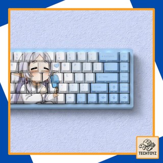 [ Xuyên Led ] Frieren Keycap - Pháp Sư Tiễn Táng - PBT Double Shot + DyeSub - Cherry Profile - Keycaps Xuyên Led