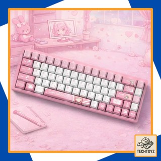 [ Xuyên Led ] Goto Ichiri Keycap - Bocchi The Rock - PBT Double Shot + DyeSub - Cherry Profile - Keycaps Xuyên Led
