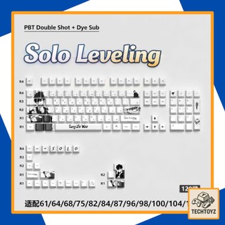 [ Xuyên Led ] Solo Leveling Keycap - PBT Double Shot + DyeSub - Cherry Profile - Keycaps Xuyên Led