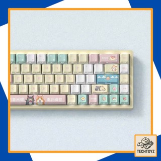[ Xuyên Led ] Pixel Hammy Keycap - PBT Double Shot + DyeSub - Cherry Profile - Keycaps Xuyên Led